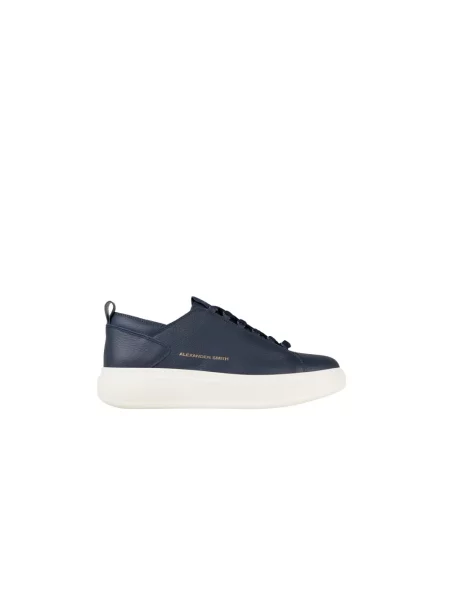 Sneakersy Alexander Smith skórzane niebieskie