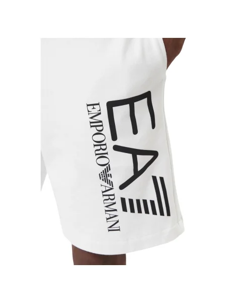 Emporio Armani Pantaloni scurți sport alb