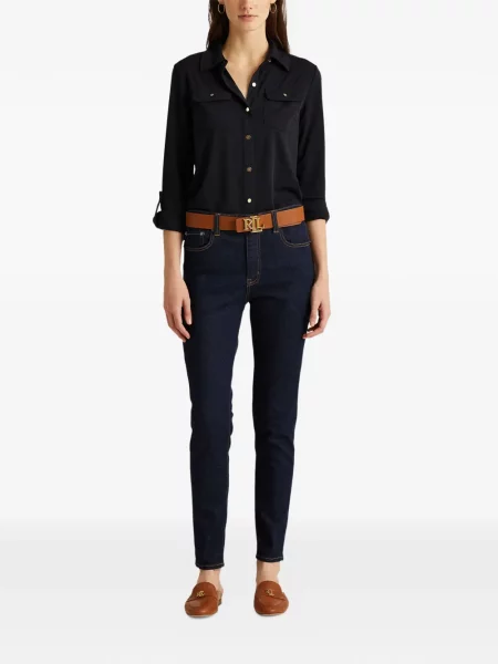 Cu centură curea Polo Ralph Lauren tricotate cu dungi albastru