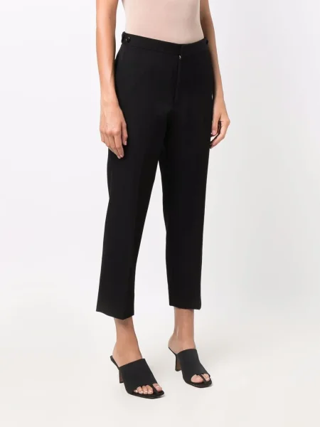 Zkrácené kalhoty Comme Des Garçons Pre-owned černé
