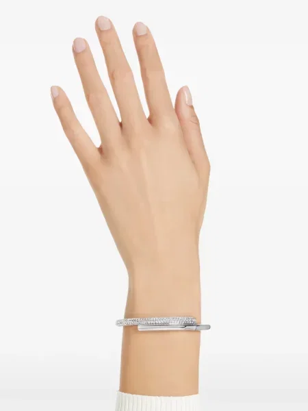 Brăţară Swarovski de cristal argintiu