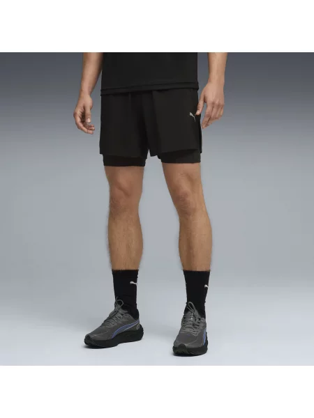 PUMA szorty do biegania Dreamrun 2 w 1 dryCELL 5" Odzież S czarny