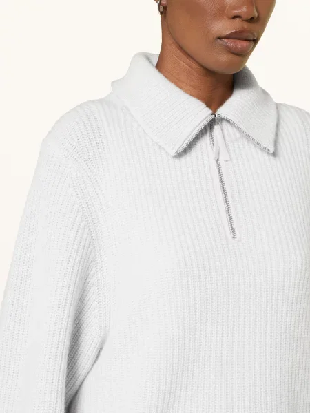 Ftc Cashmere Kašmírový Svetr Troyer světle šedá