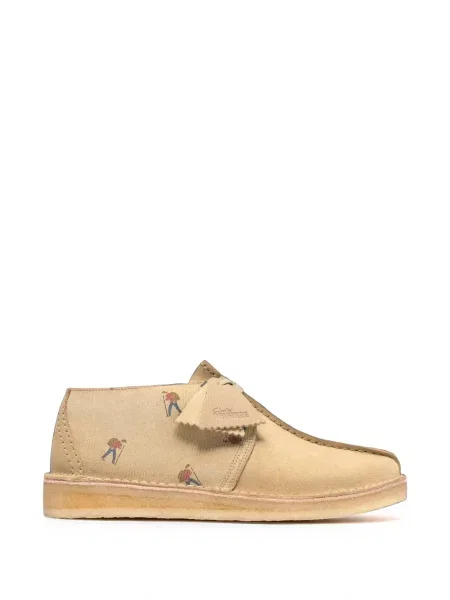 Pantofi Clarks Originals cu șireturi din dantelă