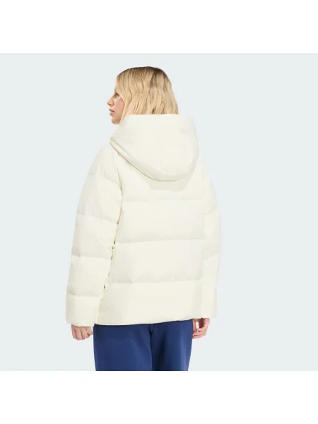 BUNDA S KAPUCÍ HELIONIC DOWN PUFFER bílá