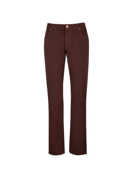 Pantaloni Jacob Cohën de catifea cord maro