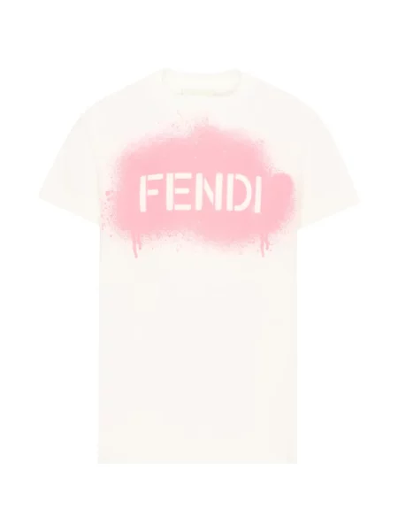 Koszulka dziecięca Fendi biała