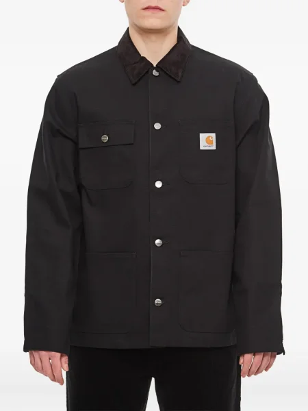 Gulerat geacă Carhartt Wip de catifea cord negru