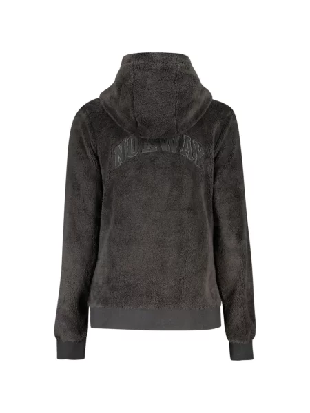 Fleece hoodie Norway 1963 μαύρο