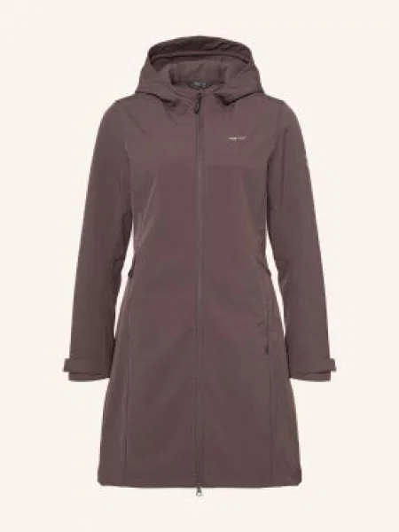 Me°Ru Softshell Kabát Bordeaux tmavě hnědá