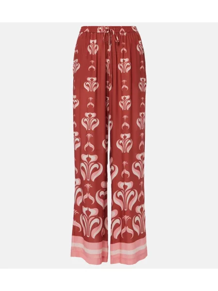 Pantaloni Adriana Degreas cu imagine albastru
