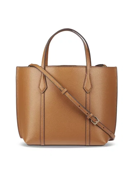 Tory Burch torebka skórzana Perry brązowy
