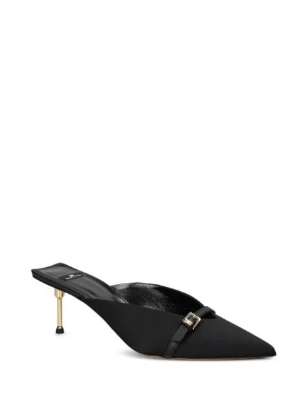 Papuci tip mules Elisabetta Franchi negru