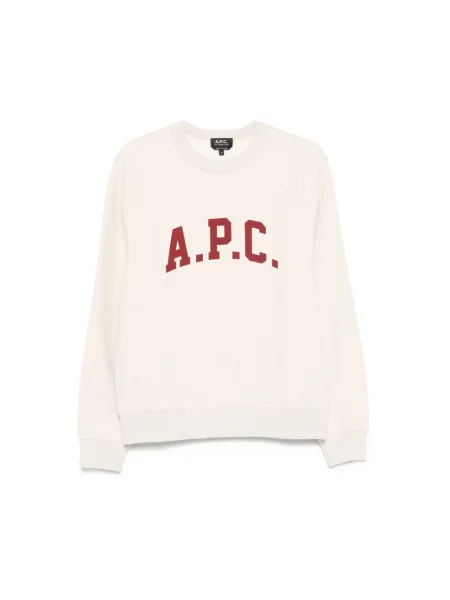 Bluza A.p.c. z nadrukiem beżowa