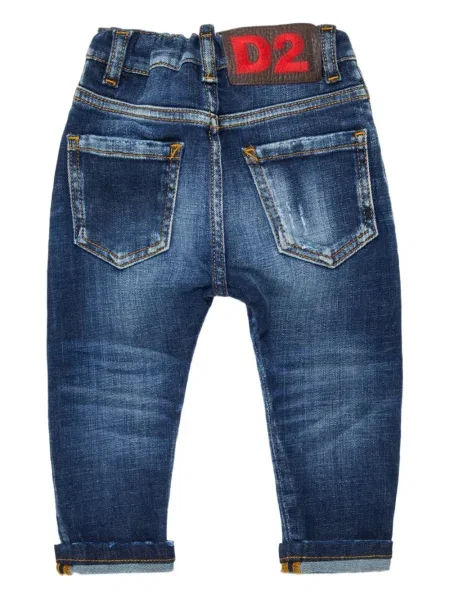 Jeansy dziecięce Dsquared2 niebieskie