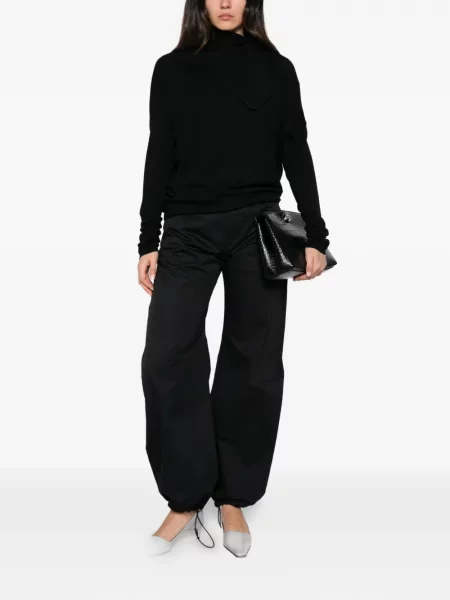 Pulover Nude cu funde negru