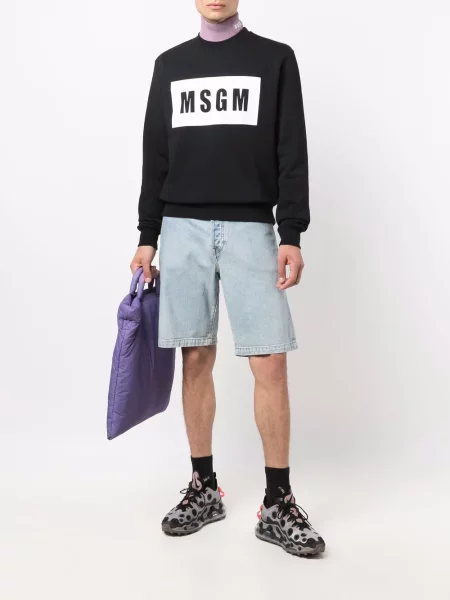 Mikina Msgm s potiskem černá