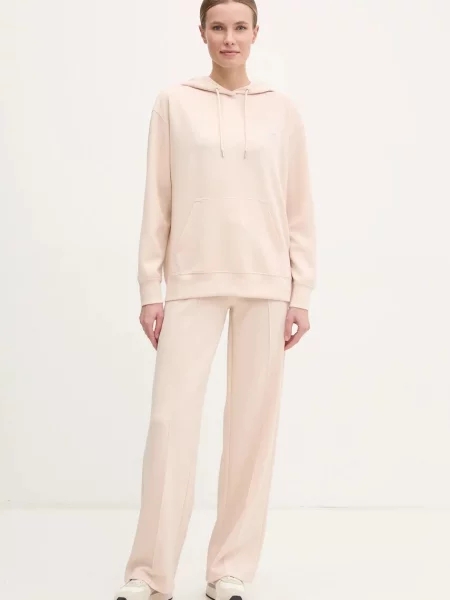 Guess bluza GELSEY z kapturem gładka beżowy