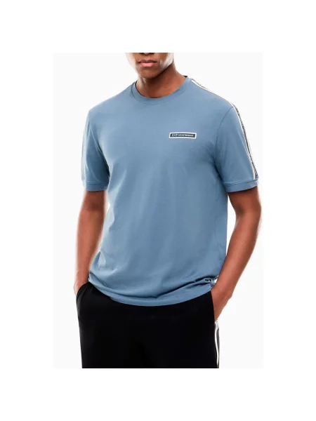 Tričko Ea7 By Emporio Armani s autogramom modrá