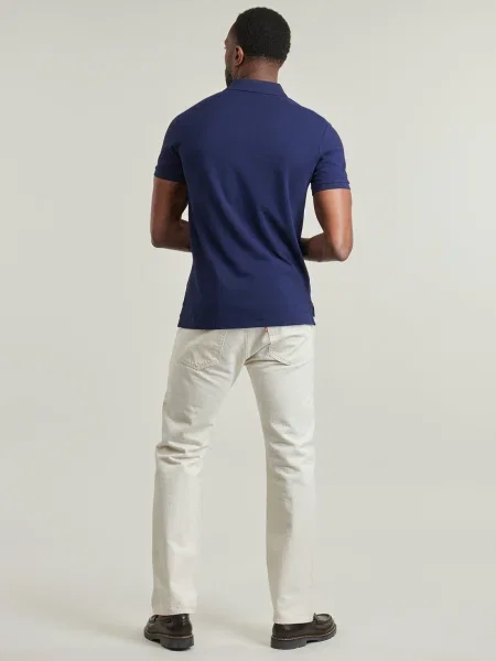 Tricou polo Polo Ralph Lauren plasă albastru
