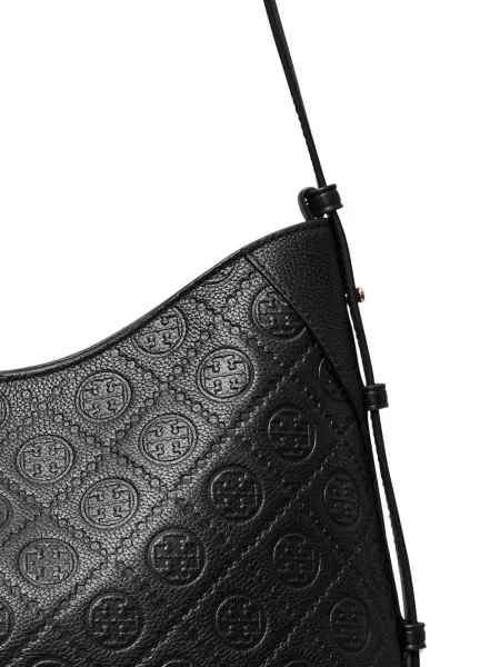 Geanta de piele Tory Burch din piele negru
