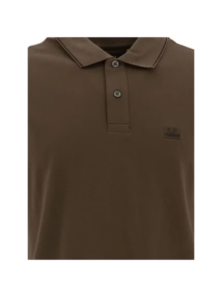 Koszulka polo C.p. Company ze stretchu zielona