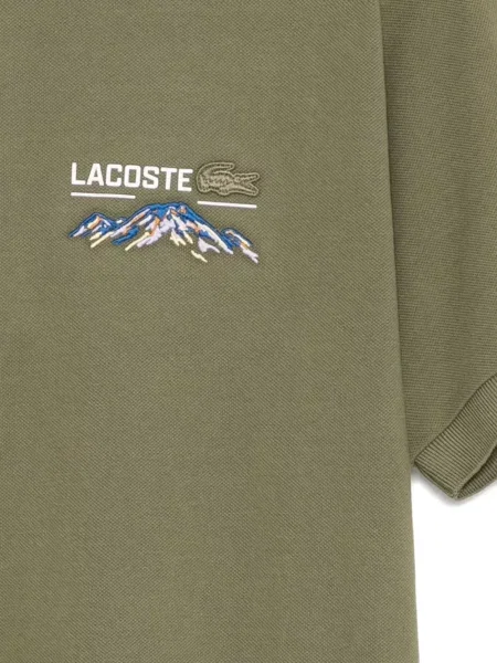 Polo Lacoste cu broderie verde