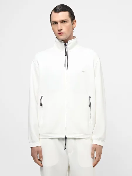 Свитер Emporio Armani из модала серый