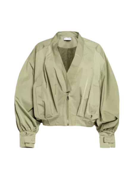 Kurtka bomber Weili Zheng zielony