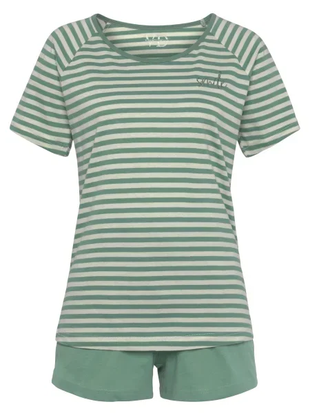VIVANCE Kratke hlače za spanje Dreams smaragd / pastelno zelena