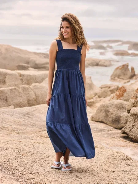 Sukienka maxi Mabel Navy granatowa