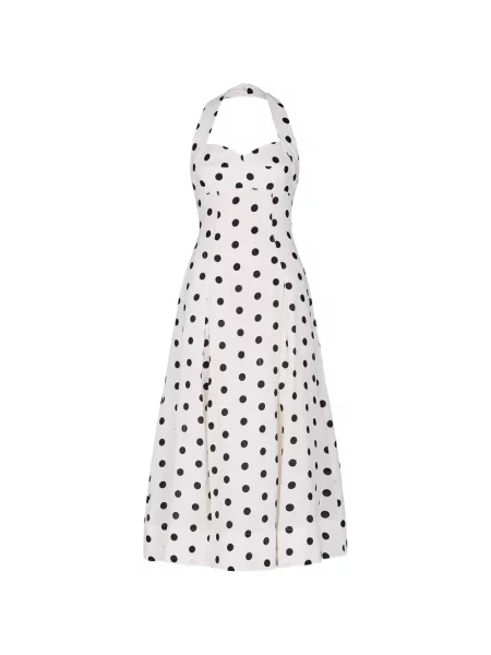 Rochie midi Nicholas cu buline alb