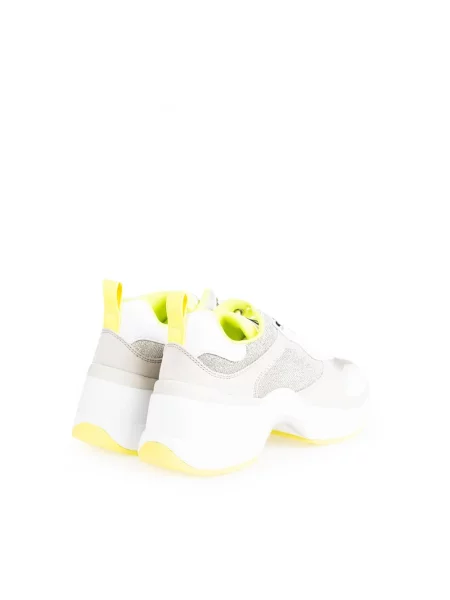 Sneakersy Guess skórzane na platformie białe