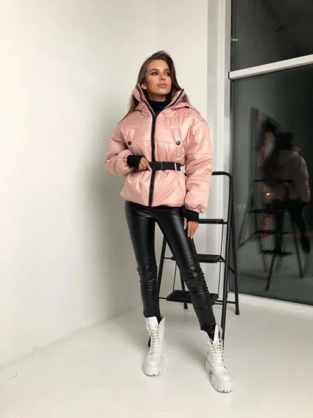 Демісезонна куртка Milirud пудра нейлон/поліестер