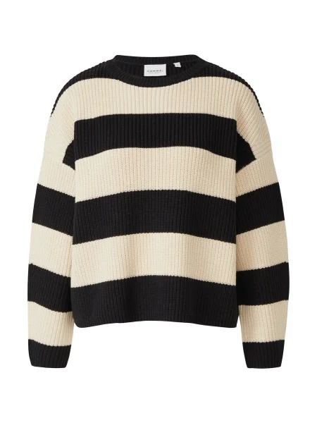 COMMA Pulover črna bela