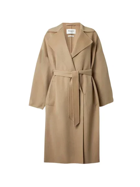 Weekend Max Mara Palton de lână Operoso deschis maro