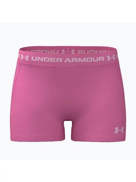 Pantaloni scurți de antrenament pentru femei Under Armour HeatGear Shorty pink frenzy/prime pink roz
