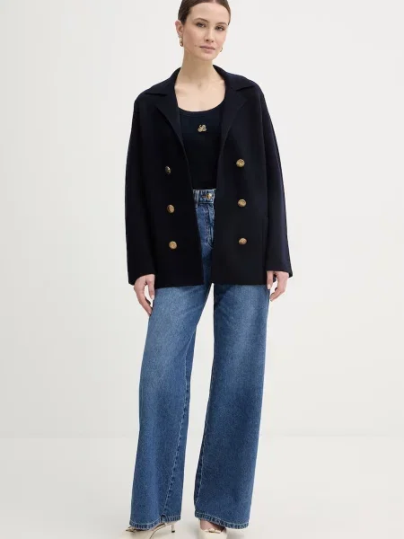 Luisa Spagnoli jeansy Appretto niebieskie