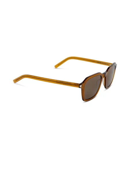 Ochelari de soare Saint Laurent Eyewear cu imagine maro