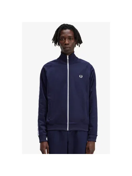 Jacheta FRED PERRY Taped Track Jacket Carbon Blue M albastru
