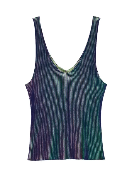 Desigual Top brodat aqua / închis / verde / verde deschis albastru