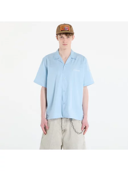 Риза Carhartt WIP S/S Delray Shirt UNISEX Icaria/ White XS бяло