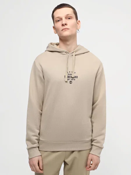 Худі Timberland Front Graphic бавовна/ліоцел бежевий