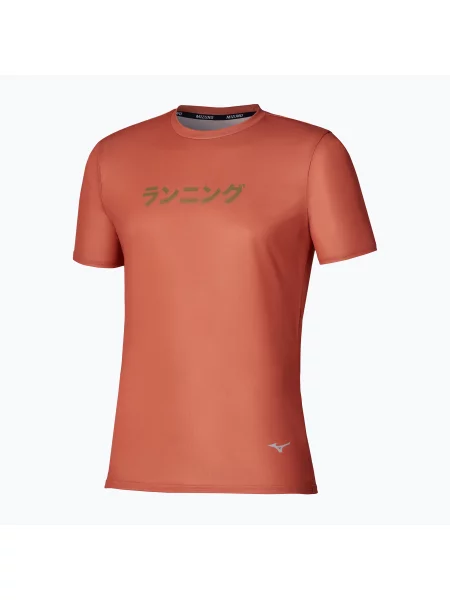 Tricou de alergare pentru bărbați Mizuno Core Graphic Short Sleeve ginger