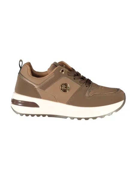 Sneakersy Laura Biagiotti skórzane brązowe