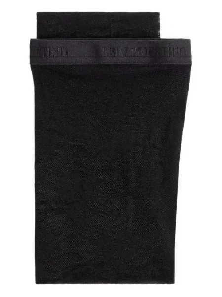 Dresuri Valentino Garavani cu model floral din dantelă negru