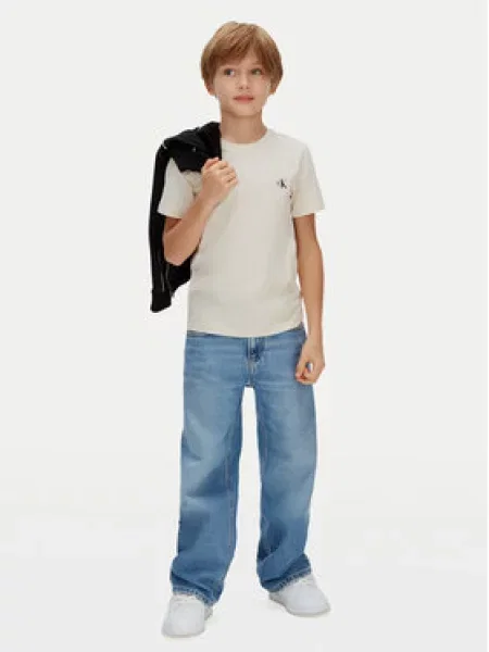 Dětské top Calvin Klein Jeans béžový