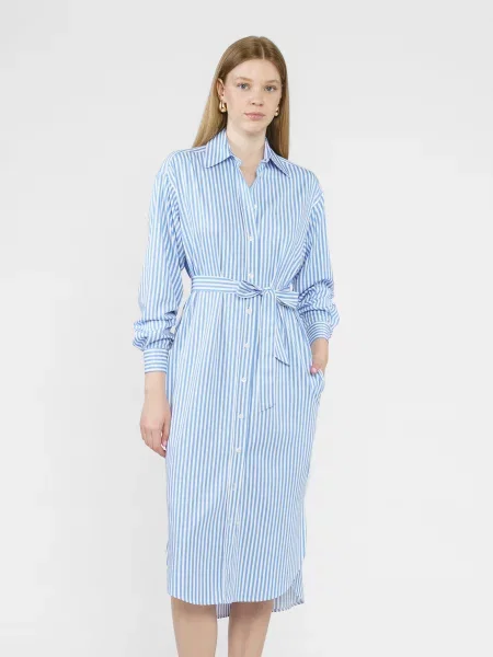 Arber Сукня міді Віскоза/поліестер блакитний