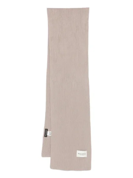 Žebrovaný šál Marc O'polo hnědý
