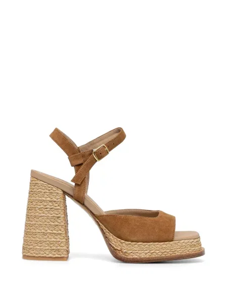 Sandale Souliers Martinez cu platformă maro